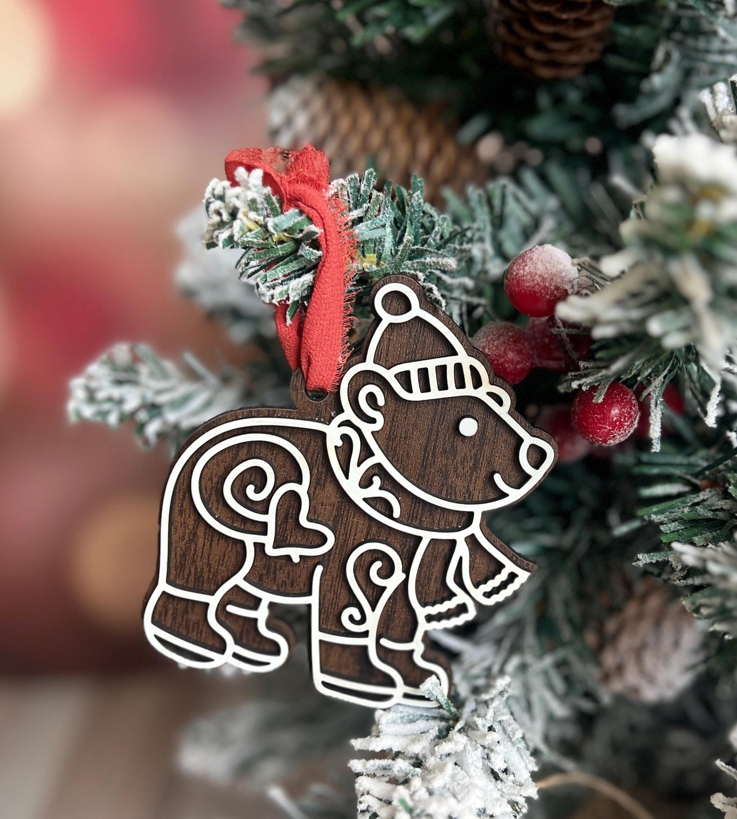 Christmas Ornaments, Cardinal, Polar Bear, Angel, Reindeer, Santa, Stocking Stuffer, White Elephant Gift Exchange, Christmas Party Present