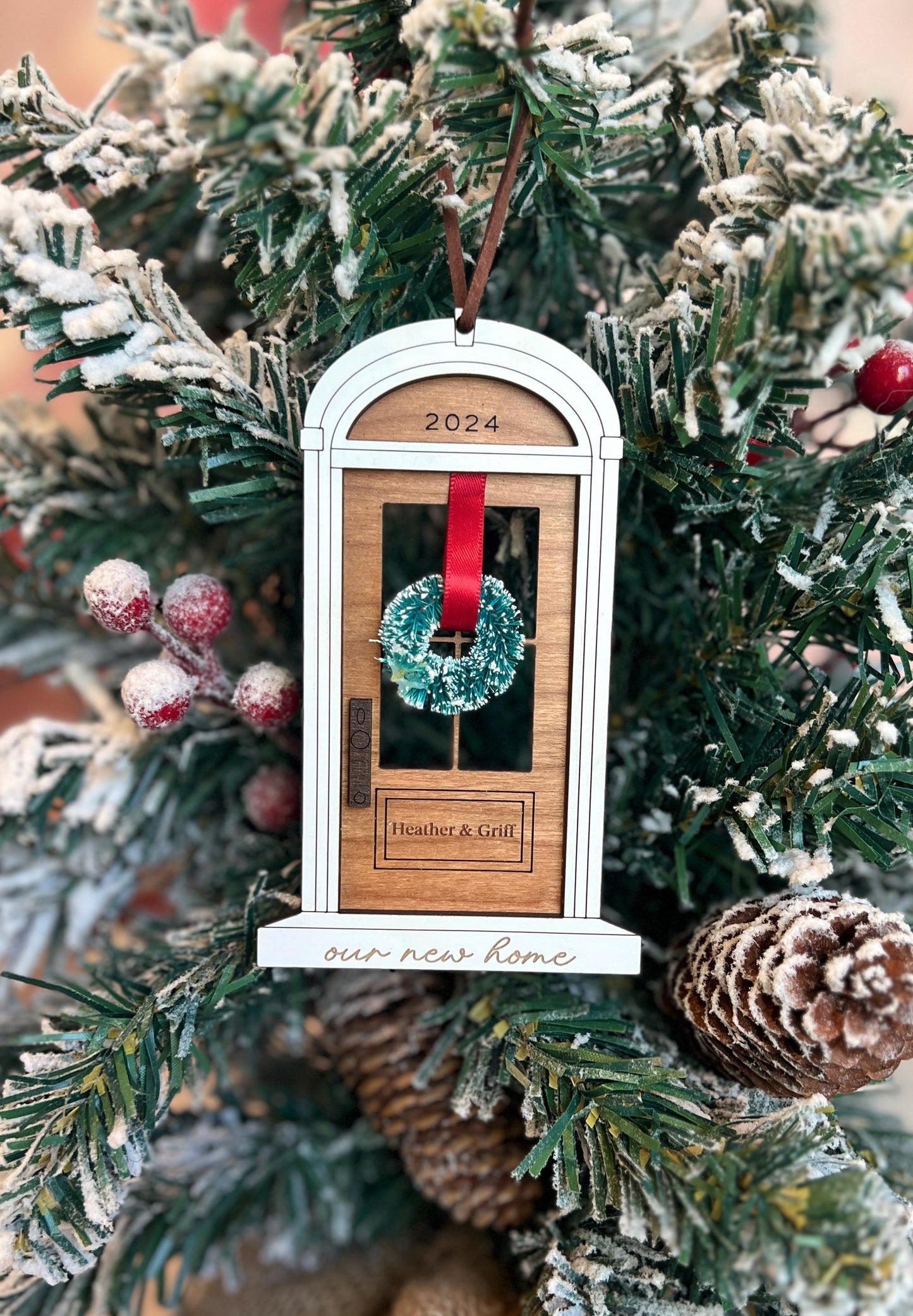 Personalized New Home Christmas Ornament, New House Gift, Housewarming Present, First Christmas in New Home, Realtor, Custom Homeowner Gift