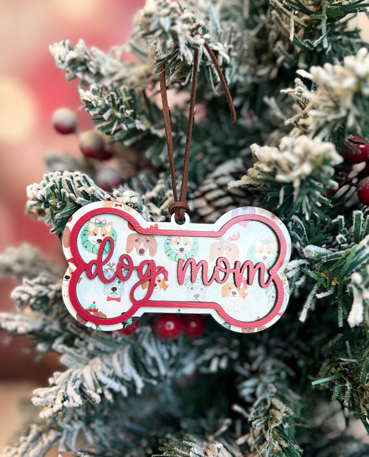 Custom Dog Ornament, Personalized New Puppy Gift, Dog Mom Christmas Gift, Dog Lover, Pet Lover, Pet Gift Keepsake
