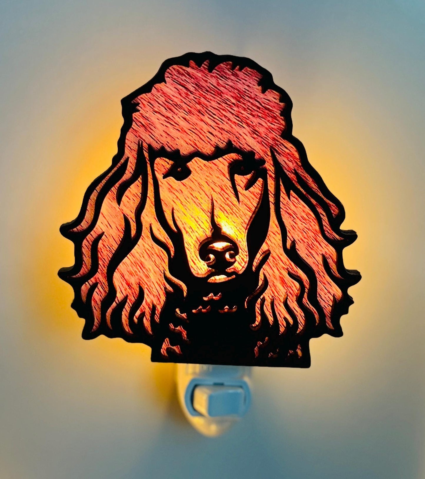 Poodle Night Light, Dog Lover Nightlight, Dog Mom Present, Gift for Pet Lover, New Puppy Gift, Pet Decor