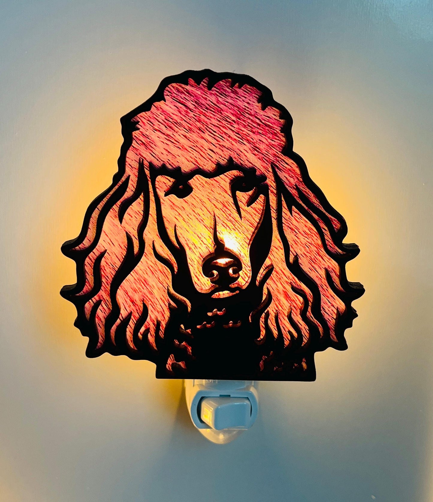 Poodle Night Light, Dog Lover Nightlight, Dog Mom Present, Gift for Pet Lover, New Puppy Gift, Pet Decor