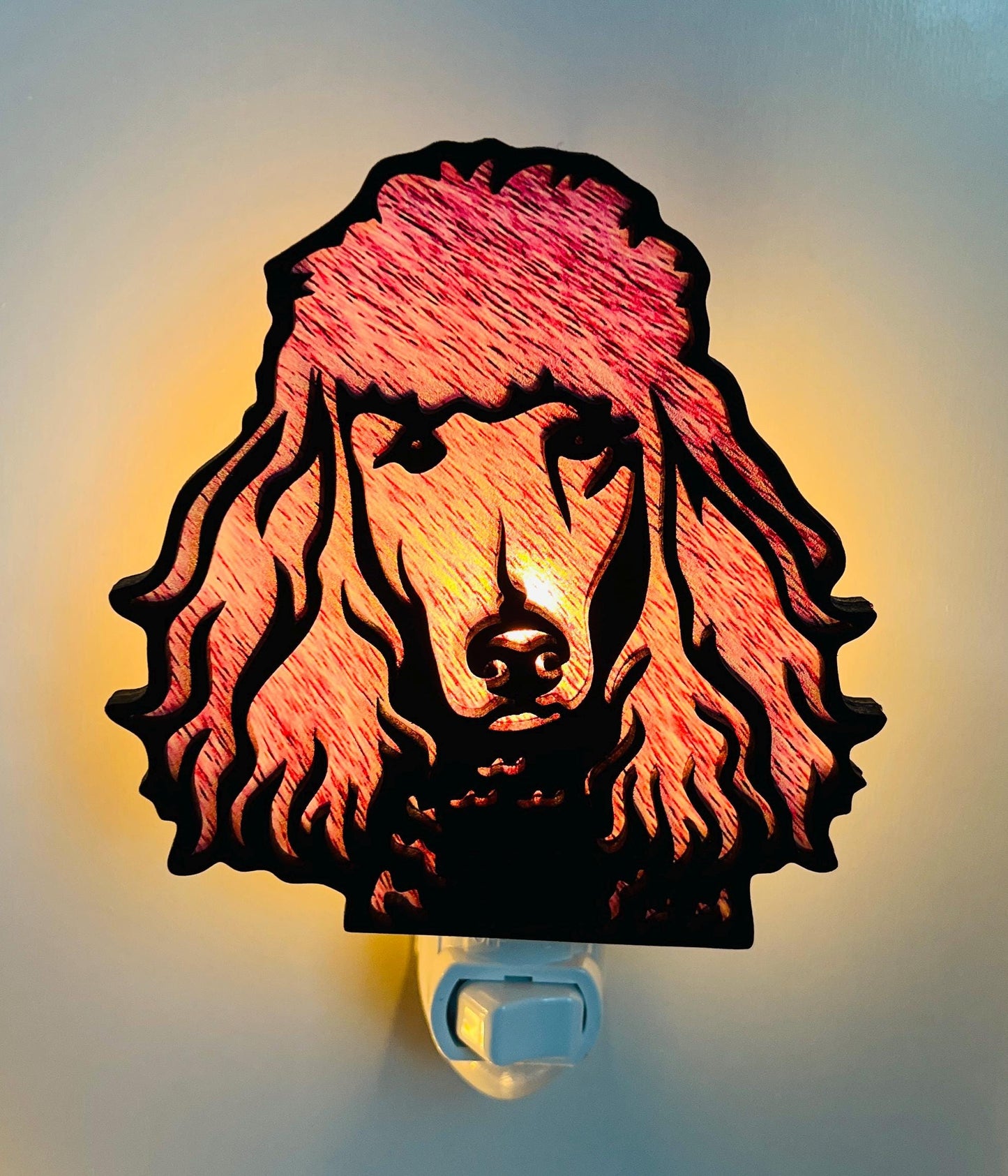 Poodle Night Light, Dog Lover Nightlight, Dog Mom Present, Gift for Pet Lover, New Puppy Gift, Pet Decor