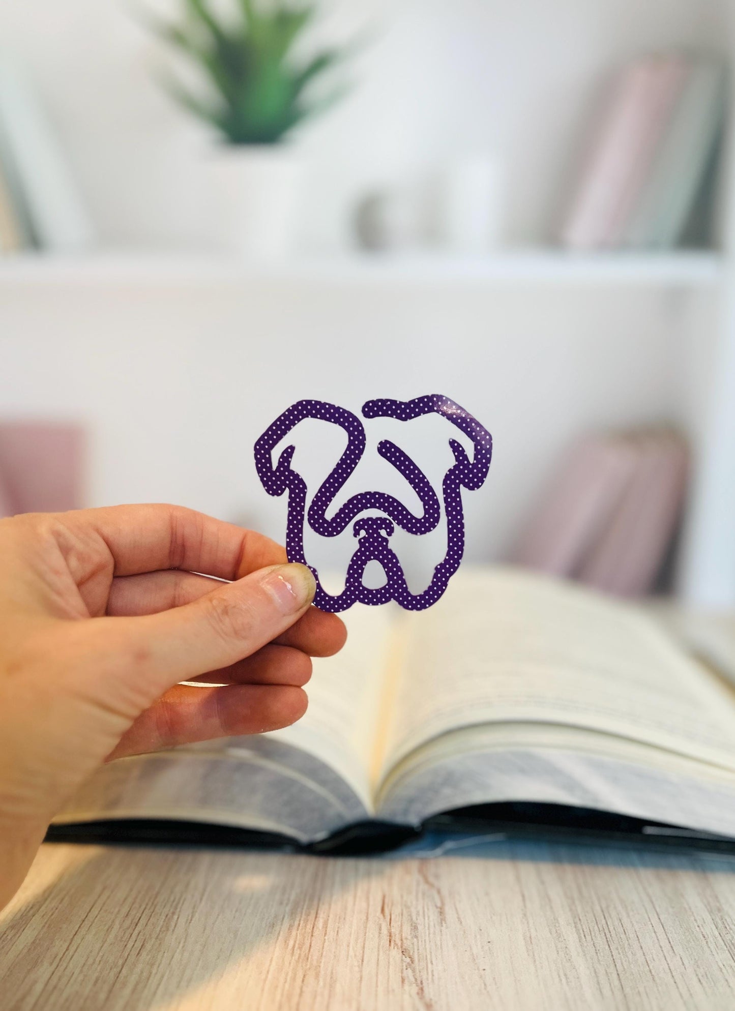 English Bulldog Bookmark, Dog Lover gift, Acrylic, Book lover gift, Dog Mom present, Book club present, Pet Lover Gift, Stocking Stuffer