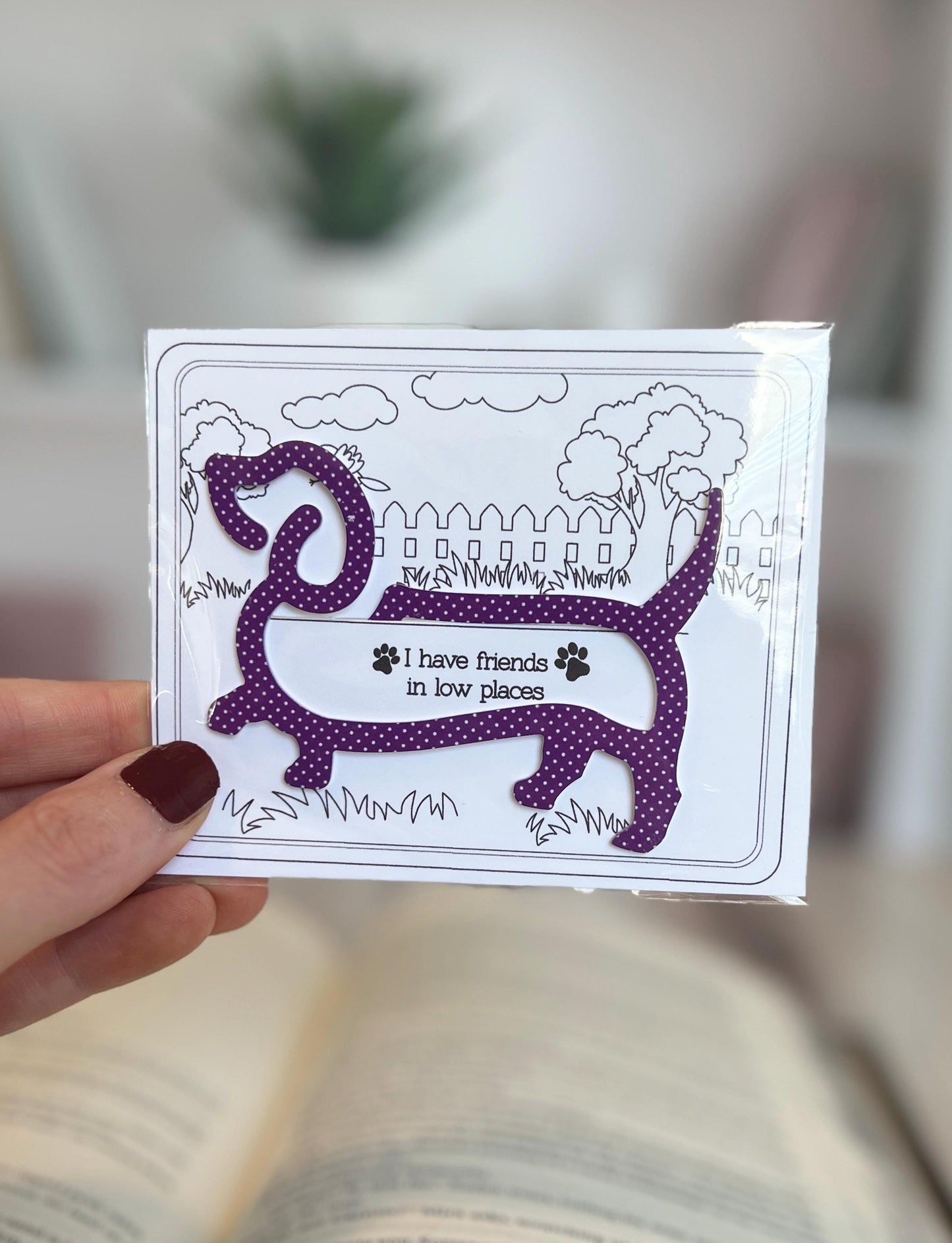 Dachshund Bookmark, Weiner Dog, Christmas Stocking Stuffer, Gift for Pet Lover, Dog Mom Gifts, New Puppy Present