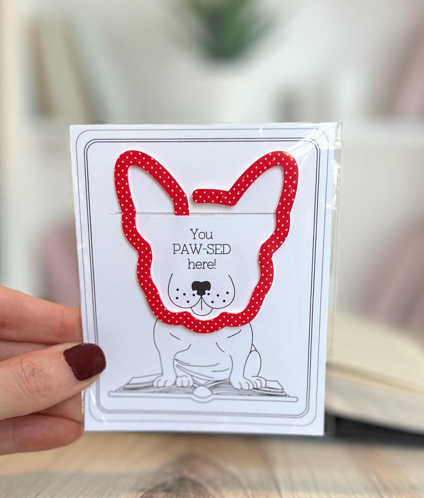 French Bulldog Bookmark, Dog Mom Gifts, Gift for Pet Lover, New Puppy Present, Christmas Stocking Stuffer, Book Club Gifts