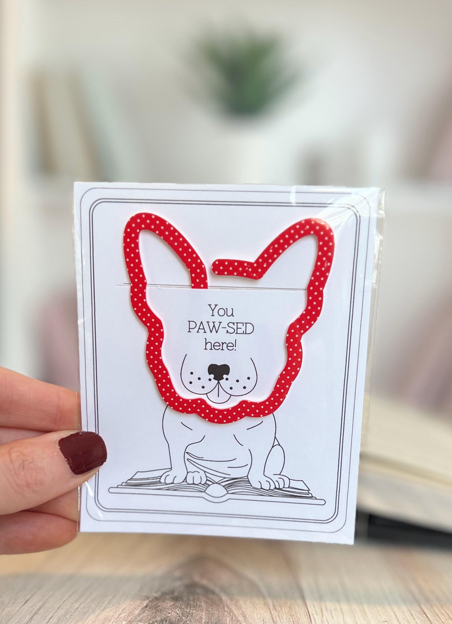 French Bulldog Bookmark, Dog Mom Gifts, Gift for Pet Lover, New Puppy Present, Christmas Stocking Stuffer, Book Club Gifts