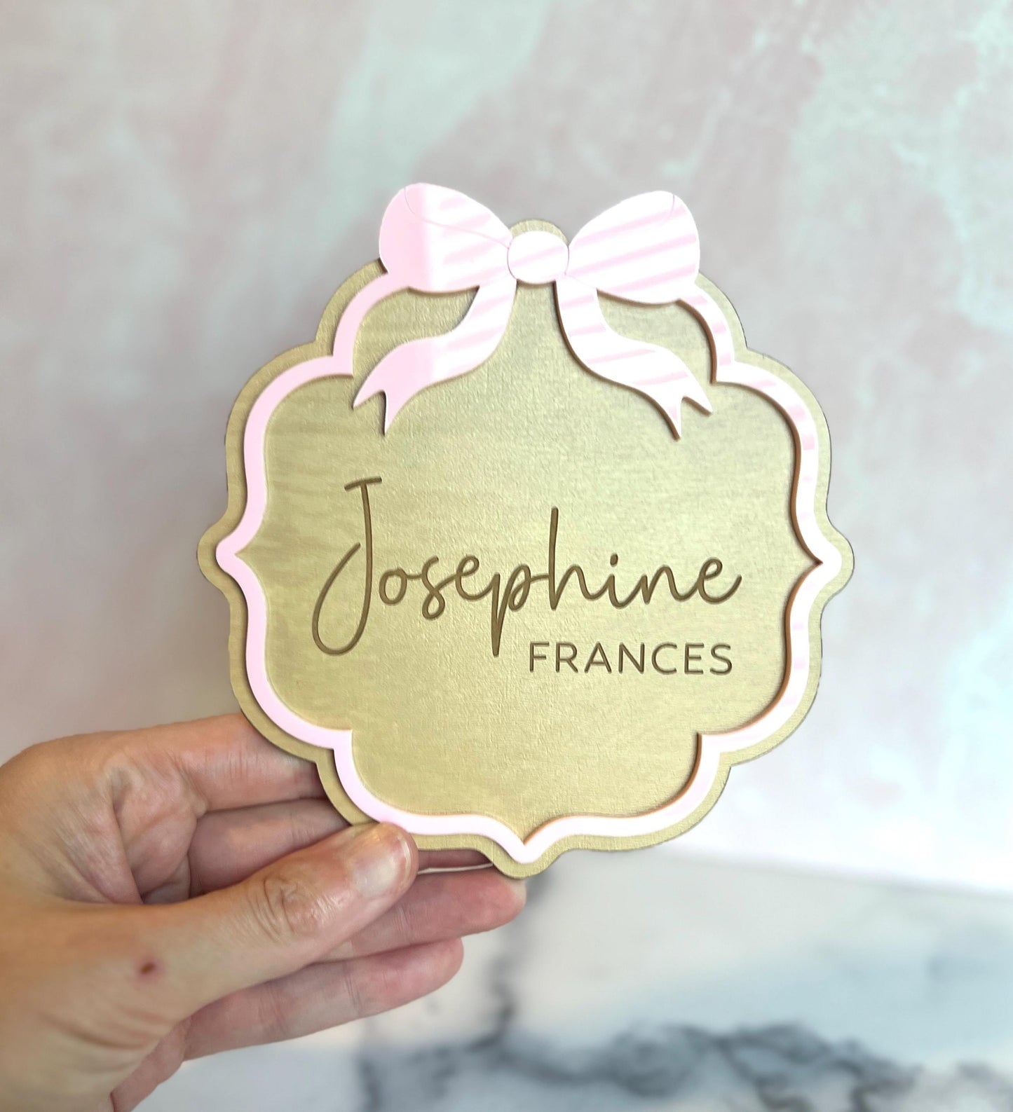 Custom Hospital Name Sign, Personalized Newborn Sign, Baby Announcement, Baby Photo Prop, Shower Gift, Baby Keepsake Present