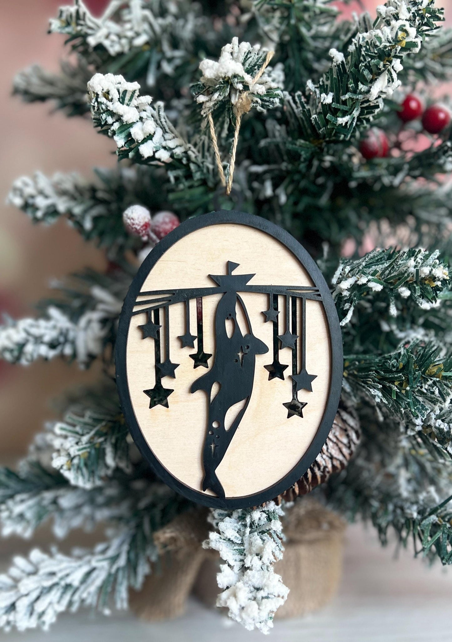Personalized Orca Killer Whale Christmas Ornament, Custom Ocean Lover Gift, Animal Lover Gift, Gift for Whale Lover, Christmas Keepsake
