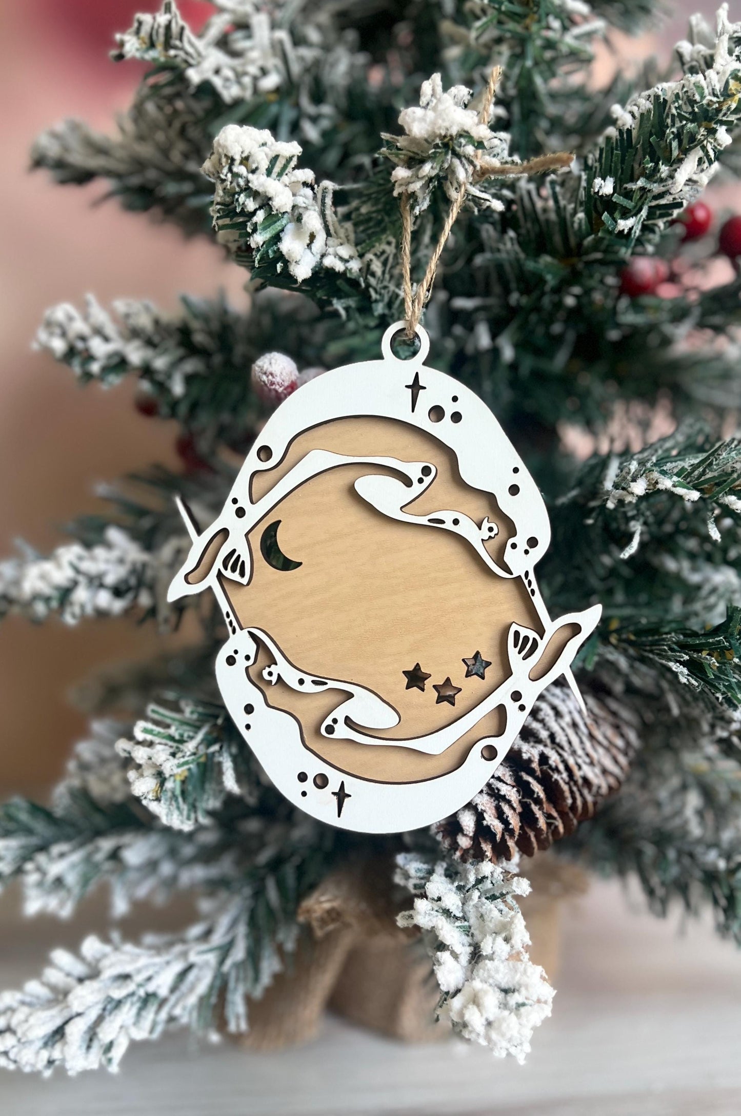 Personalized Narwal Whale Christmas Ornament, Custom Ocean Lover Gift, Animal Lover Gift, Gift for Whale Lover, Christmas Keepsake