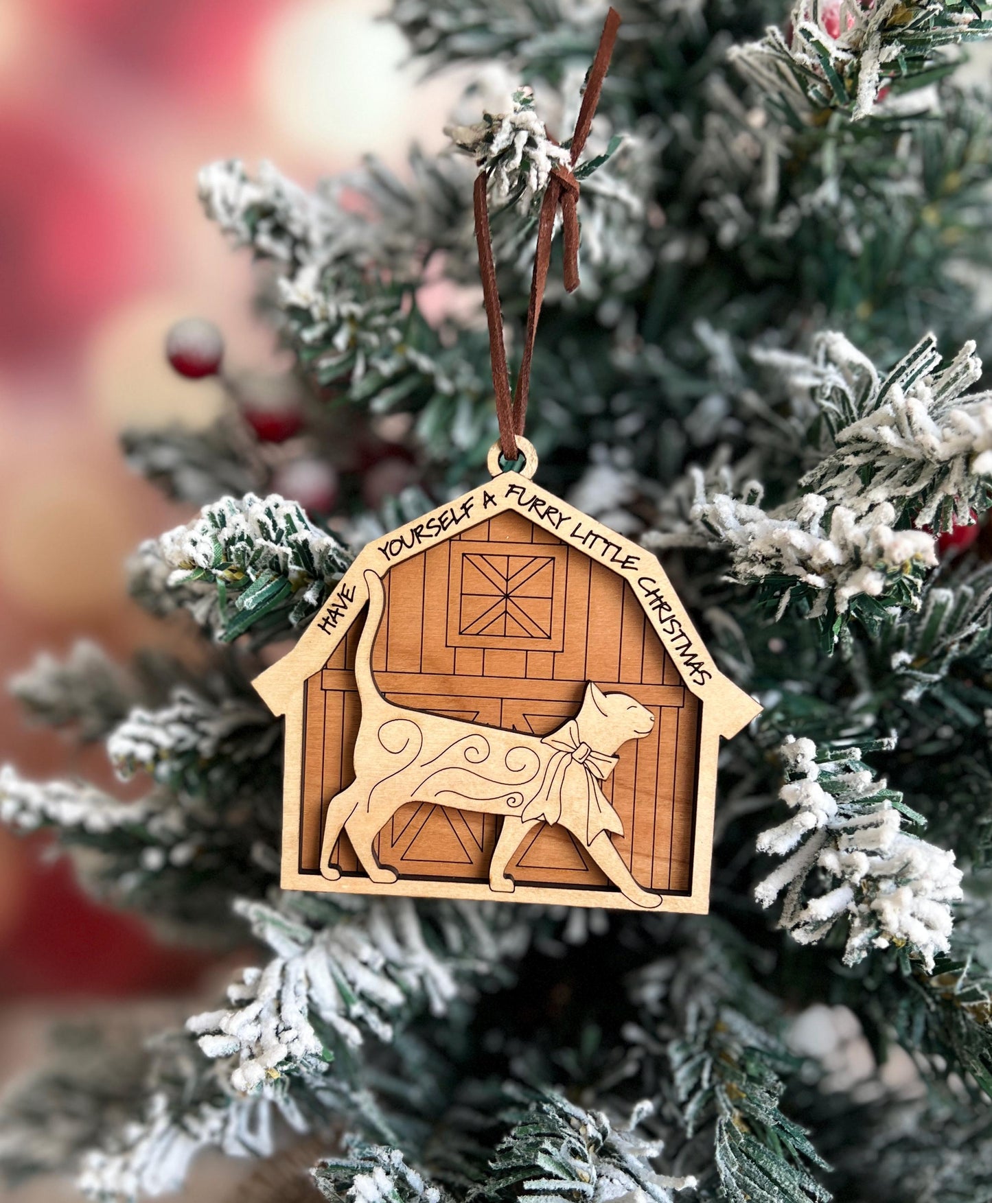 Barnyard Animal Ornaments, Farmhouse Present, Pig, Duck, Goat, Cow, Horse, Llama, Cat, Sheep, Chicken, Rabbit, and Dog, Pet Lover Gifts