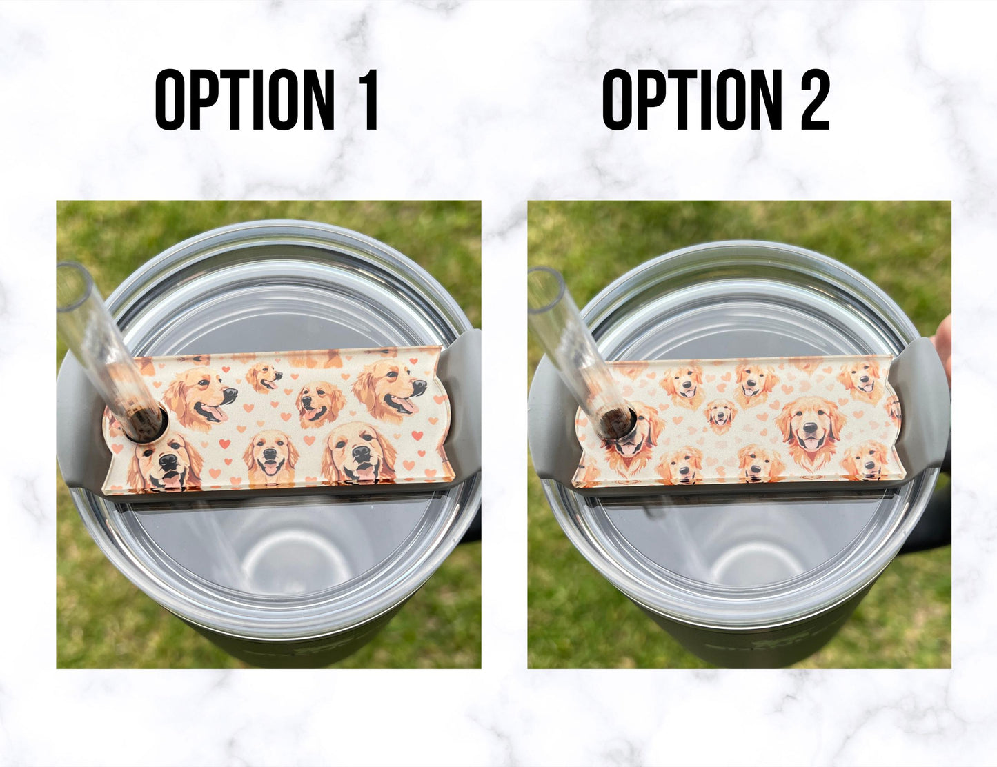 Golden Retriever Car Coaster Set, Dog Lover Gift, Car Accessories, Cup Holder