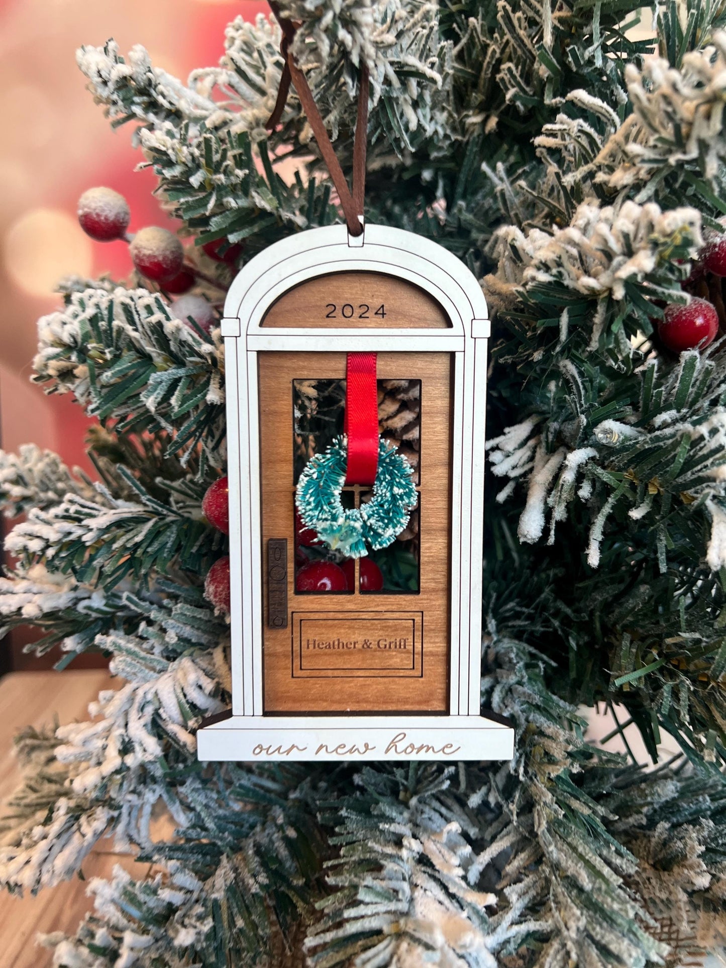 Personalized New Home Christmas Ornament, New House Gift, Housewarming Present, First Christmas in New Home, Realtor, Custom Homeowner Gift