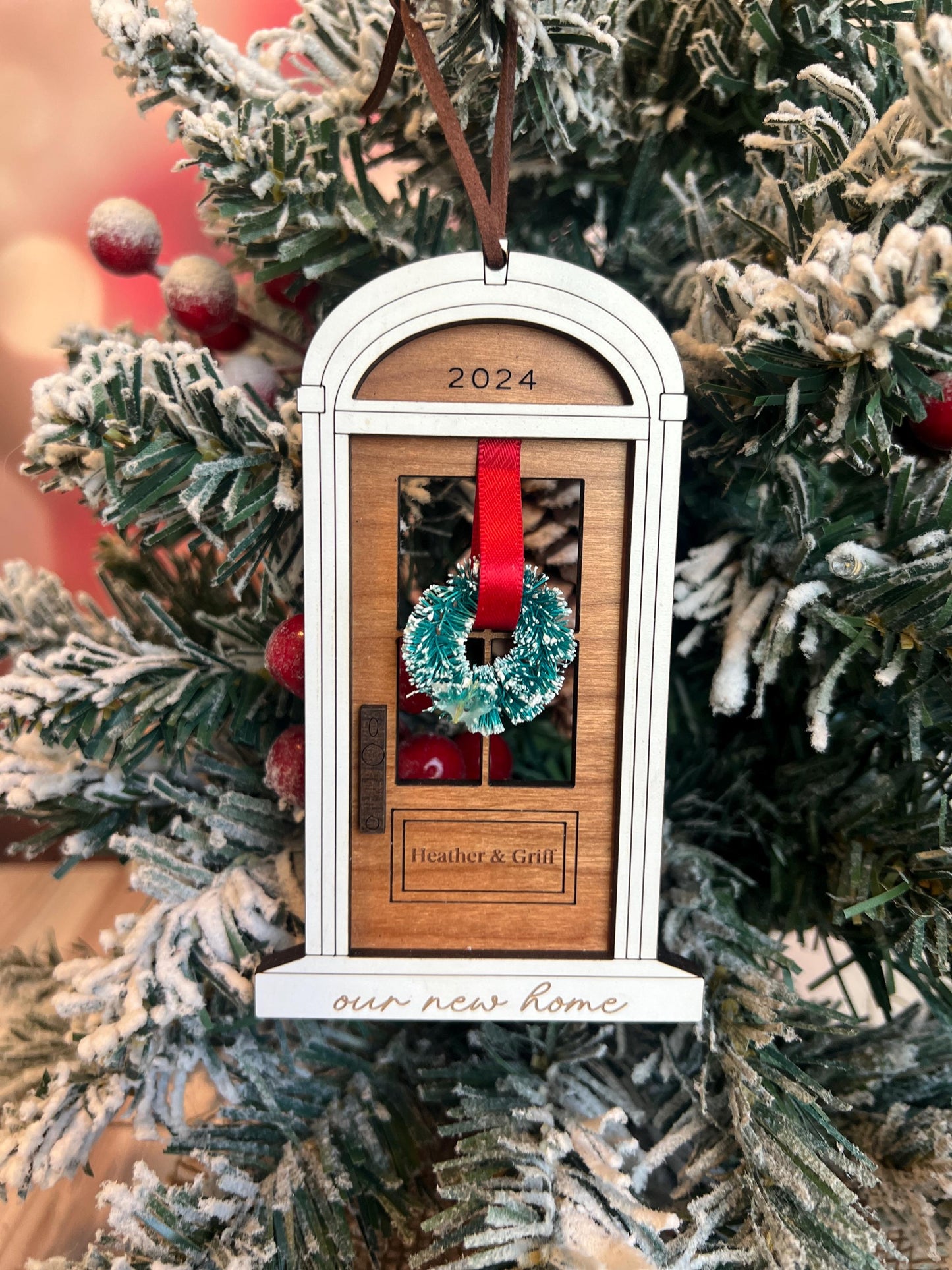 Personalized New Home Christmas Ornament, New House Gift, Housewarming Present, First Christmas in New Home, Realtor, Custom Homeowner Gift