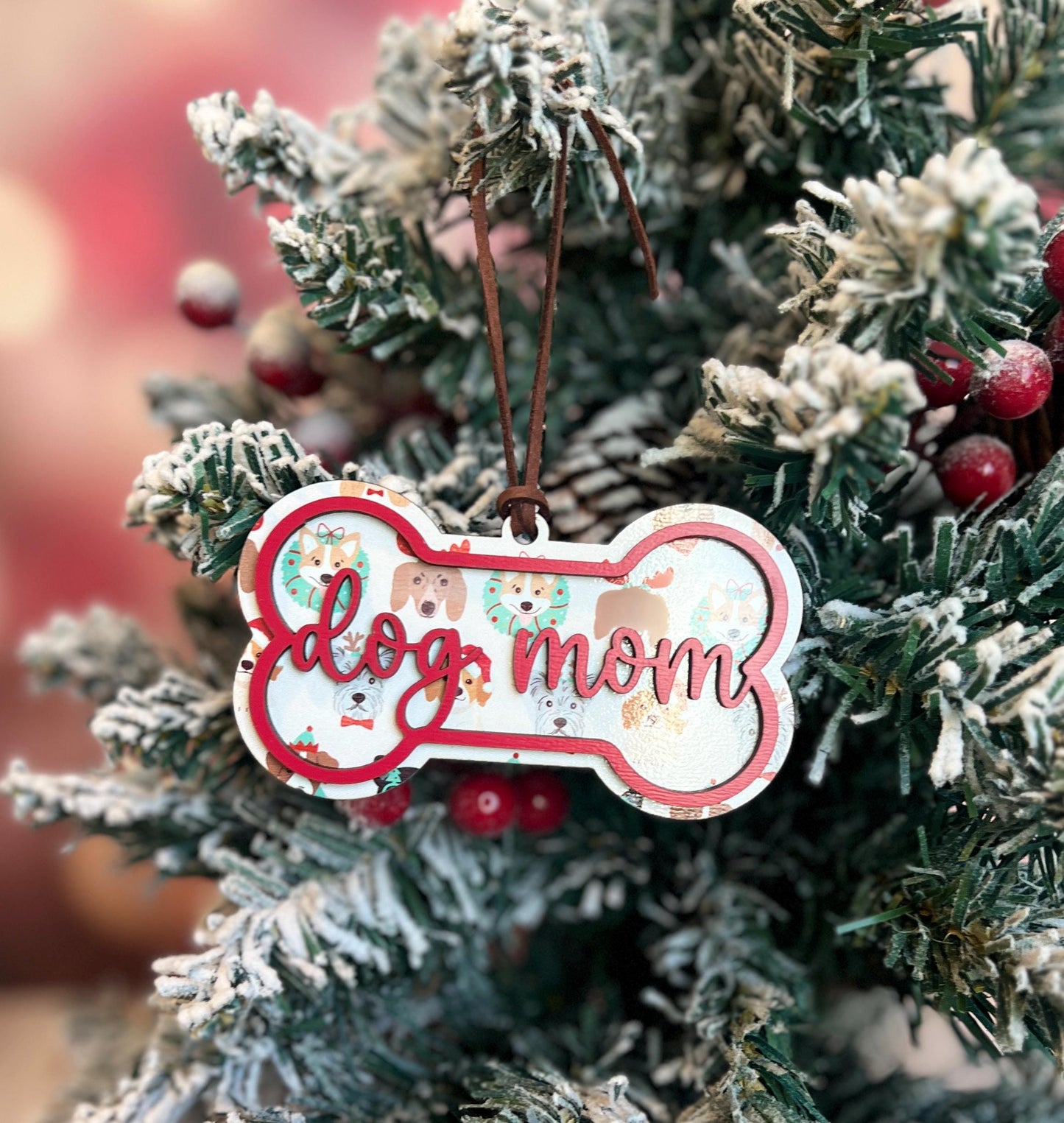 Custom Dog Ornament, Personalized New Puppy Gift, Dog Mom Christmas Gift, Dog Lover, Pet Lover, Pet Gift Keepsake