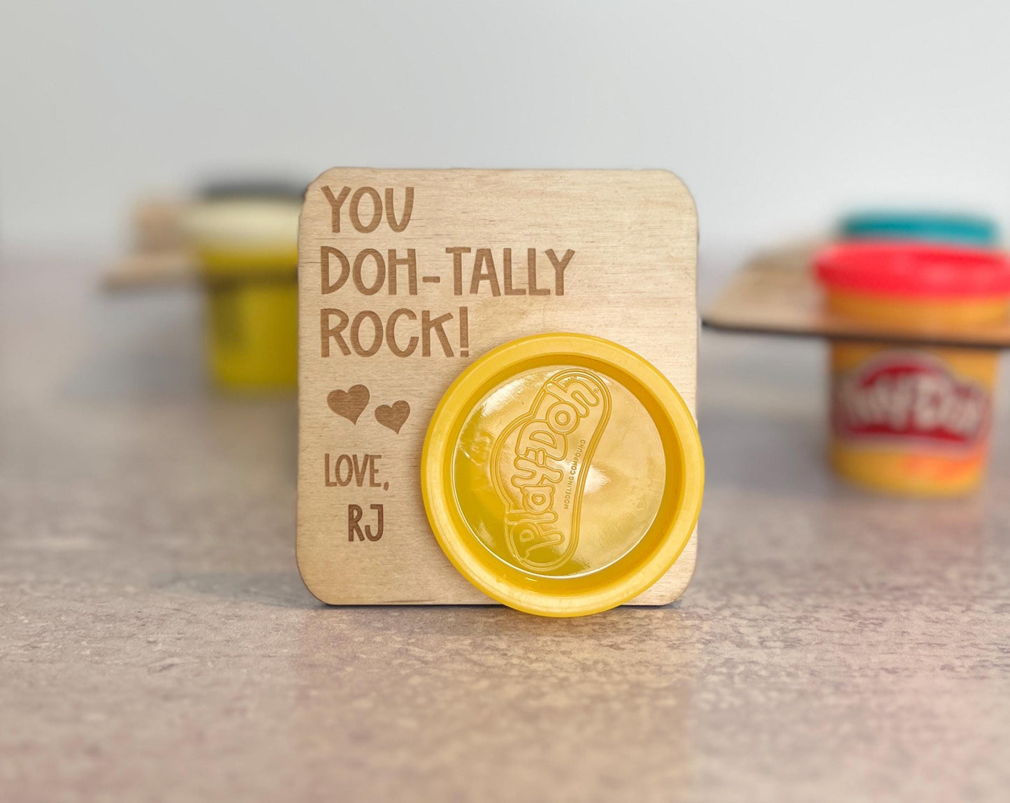 Personalized Play-Doh Valentines Cards for Class, Custom Toddler Vday Gift, Class Card Exchange, Preschool, Kindergarten