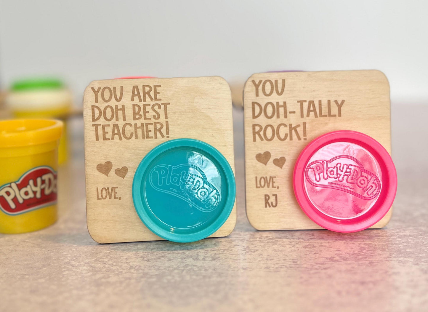 Personalized Play-Doh Valentines Cards for Class, Custom Toddler Vday Gift, Class Card Exchange, Preschool, Kindergarten