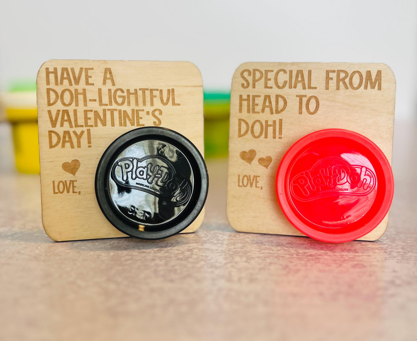 Personalized Play-Doh Valentines Cards for Class, Custom Toddler Vday Gift, Class Card Exchange, Preschool, Kindergarten