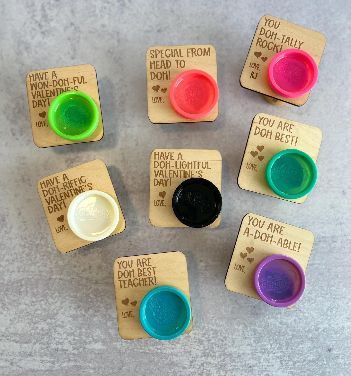Personalized Play-Doh Valentines Cards for Class, Custom Toddler Vday Gift, Class Card Exchange, Preschool, Kindergarten