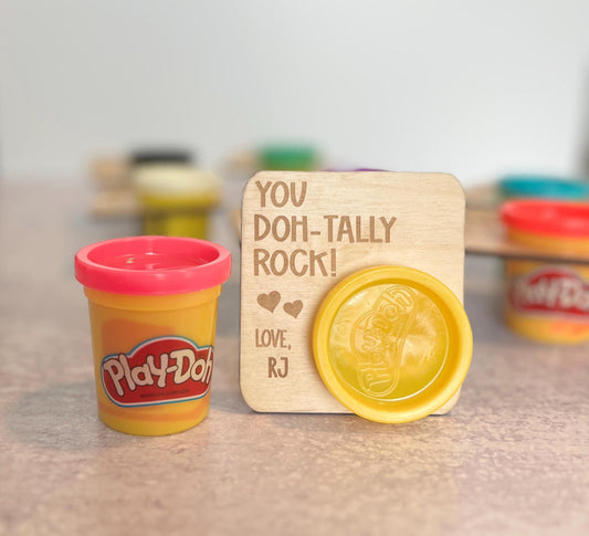 Personalized Play-Doh Valentines Cards for Class, Custom Toddler Vday Gift, Class Card Exchange, Preschool, Kindergarten
