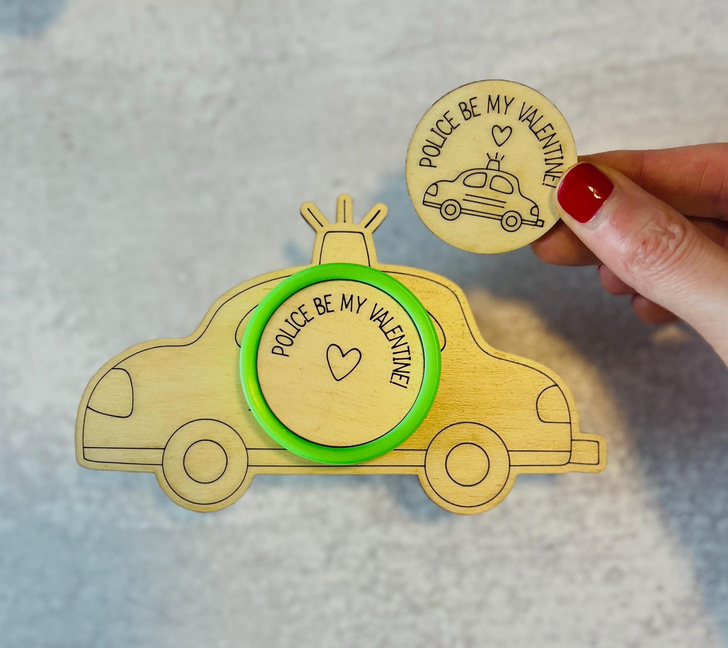 Personalized Play-Doh Valentines Cards for Class, Custom Toddler Vehicle Vday Gifts, Class Card Exchange, Kindergarten, Fire Truck